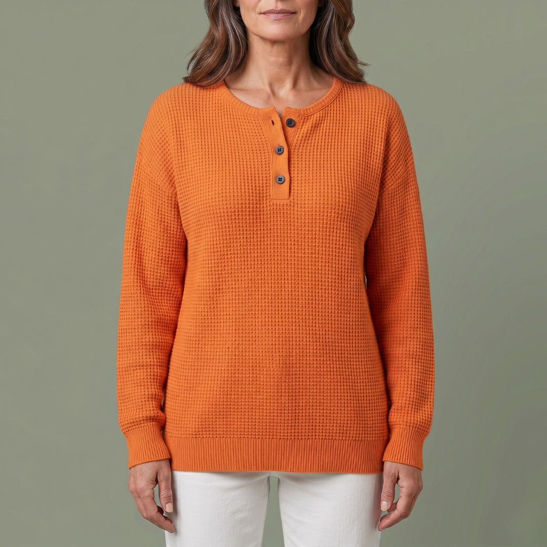 Aurelie™ | Relaxed Waffle Knit Jumper
