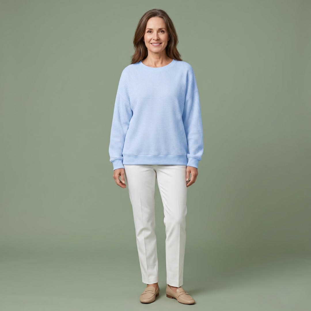 Zoe™ | Sweater with a Wide Collar