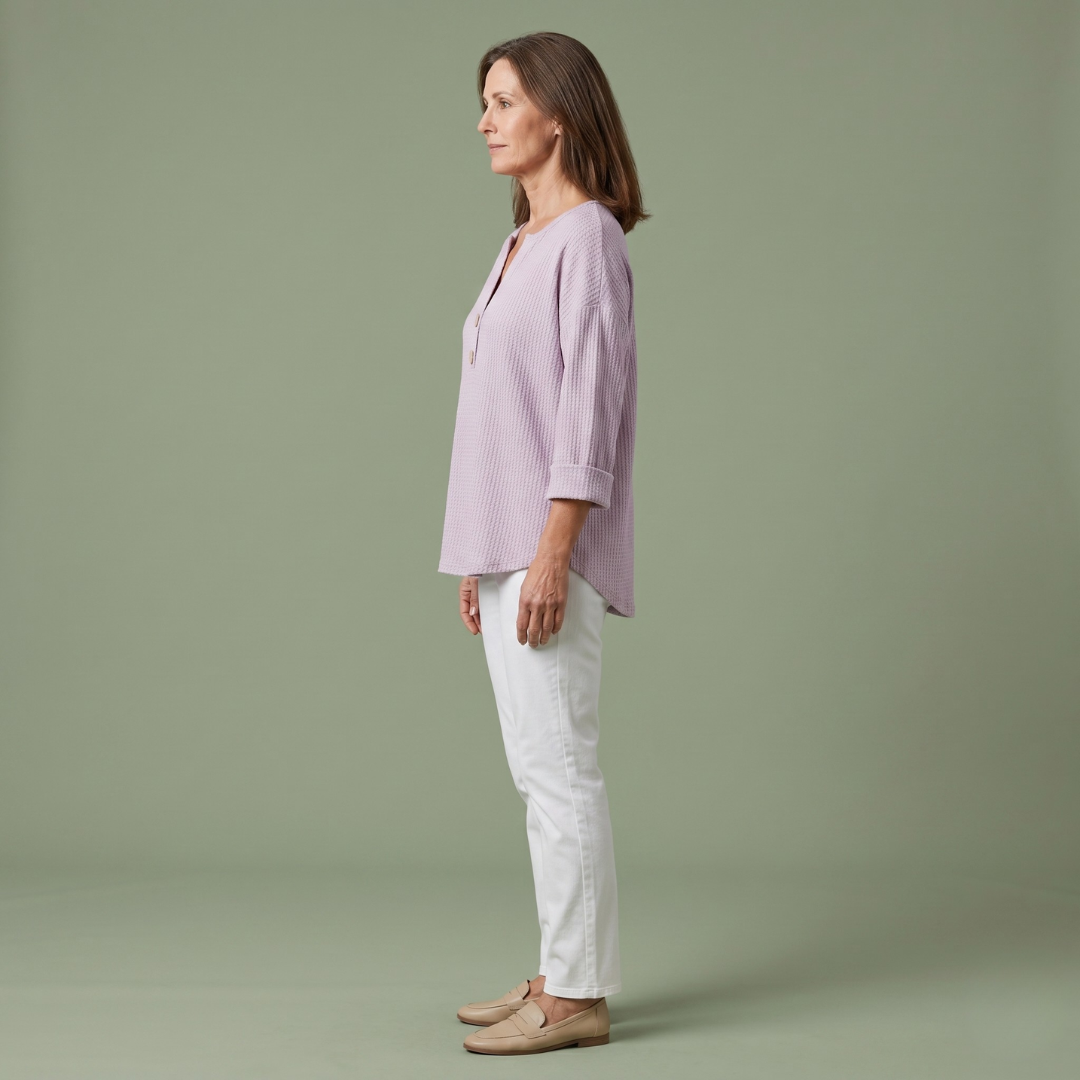Chloe™ | Structural Sweater with Buttons