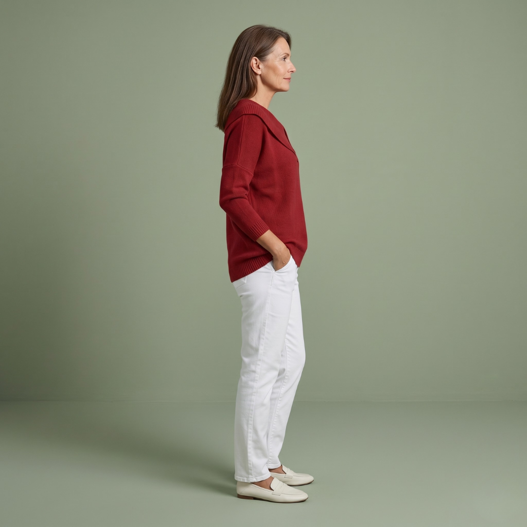Lily™ | Sweater with Distinctive Collar