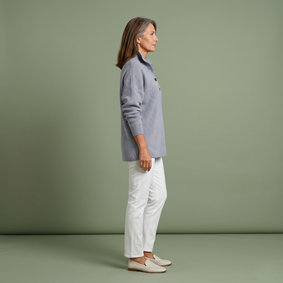 Isla™ | Ribbed Sweater with Collar