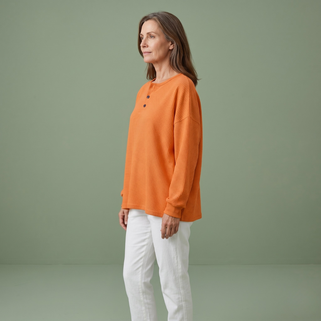 Aurelie™ | Relaxed Waffle Knit Jumper