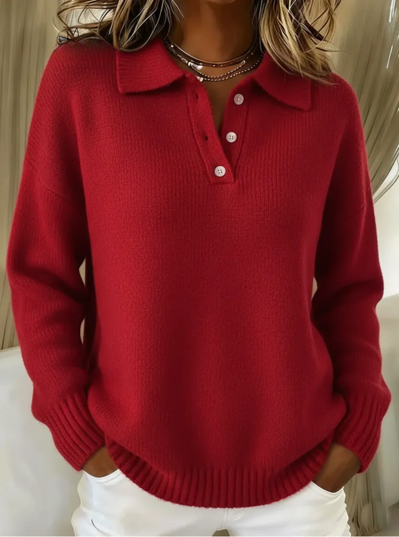 Evie™ | Polo Sweater