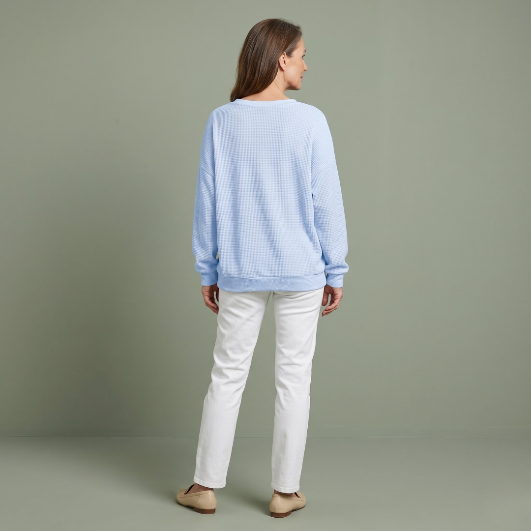 Zoe™ | Sweater with a Wide Collar