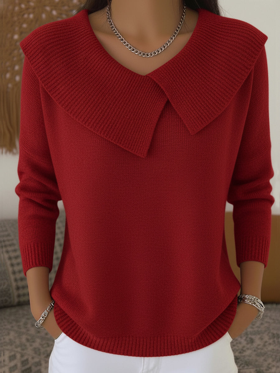 Lily™ | Sweater with Distinctive Collar