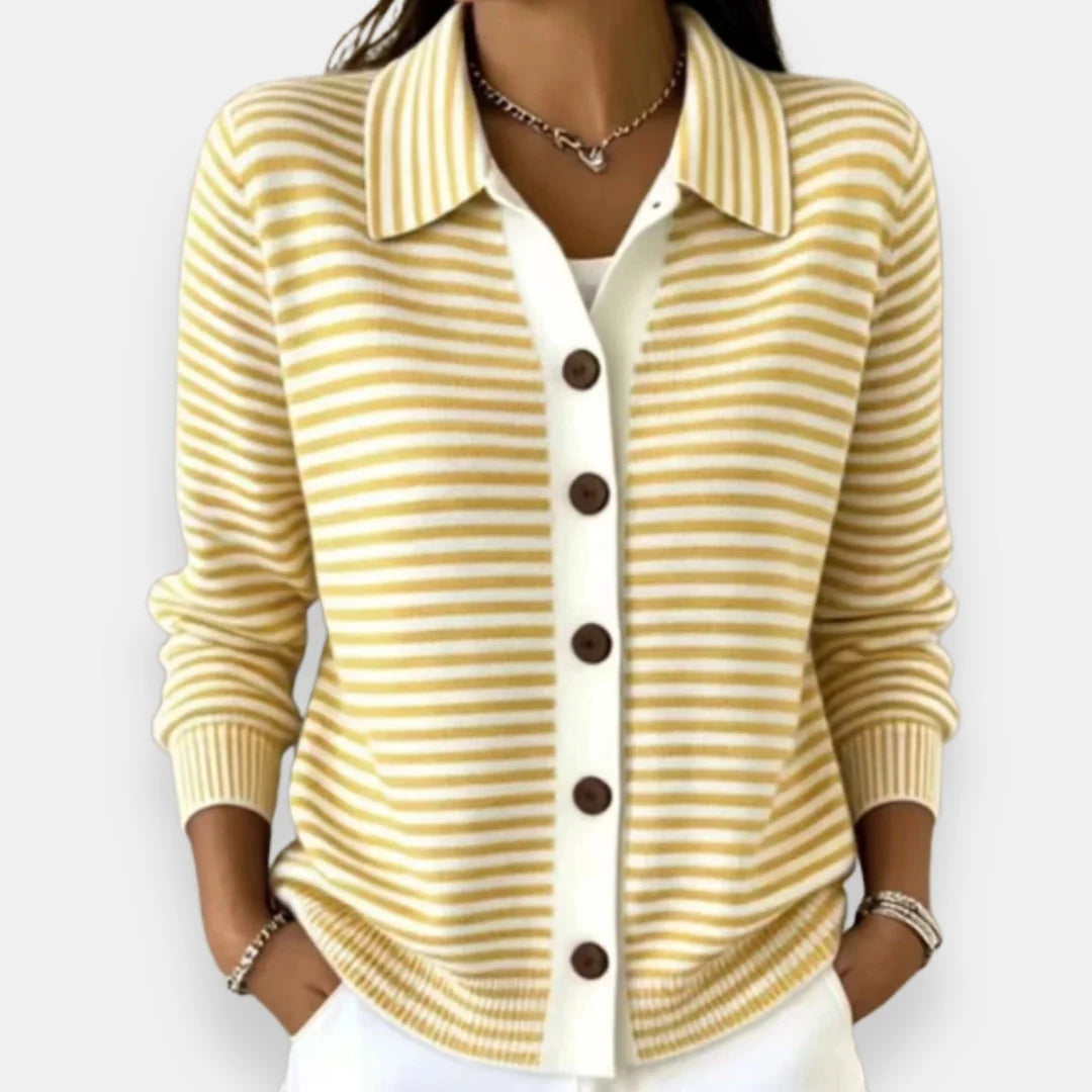Elara™ Striped Cardigan