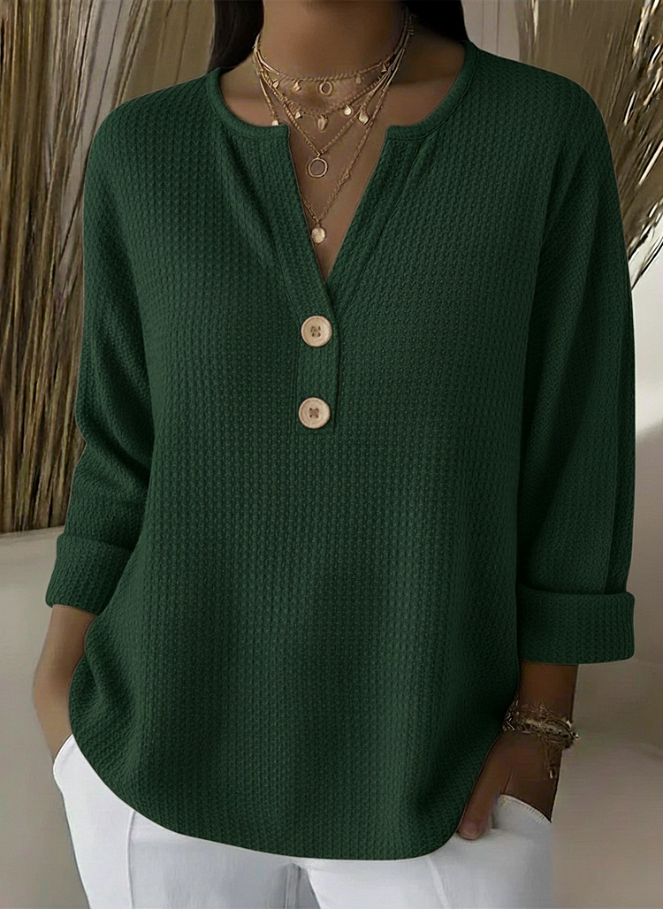 Chloe™ | Structural Sweater with Buttons