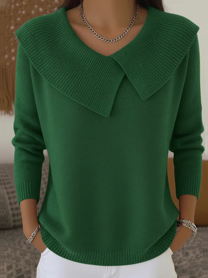 Lily™ | Sweater with Distinctive Collar