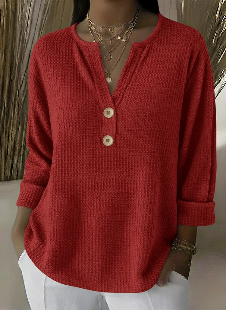 Chloe™ | Structural Sweater with Buttons
