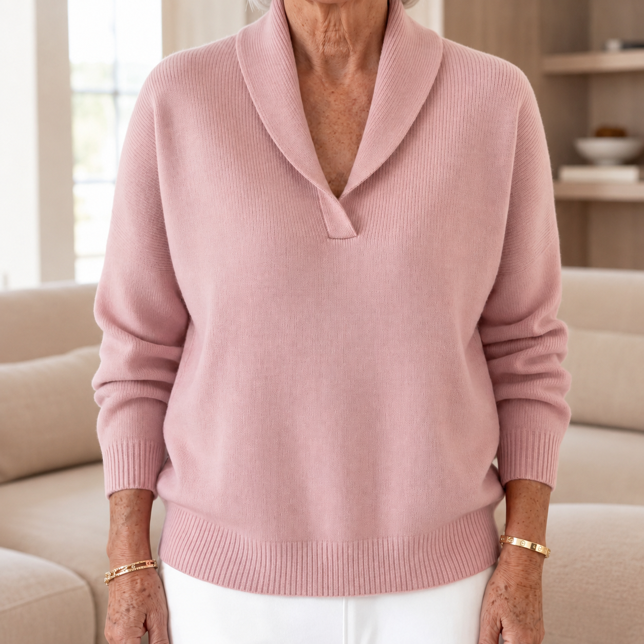 Margaret | The Forgiving-Fit V-Neck Sweater