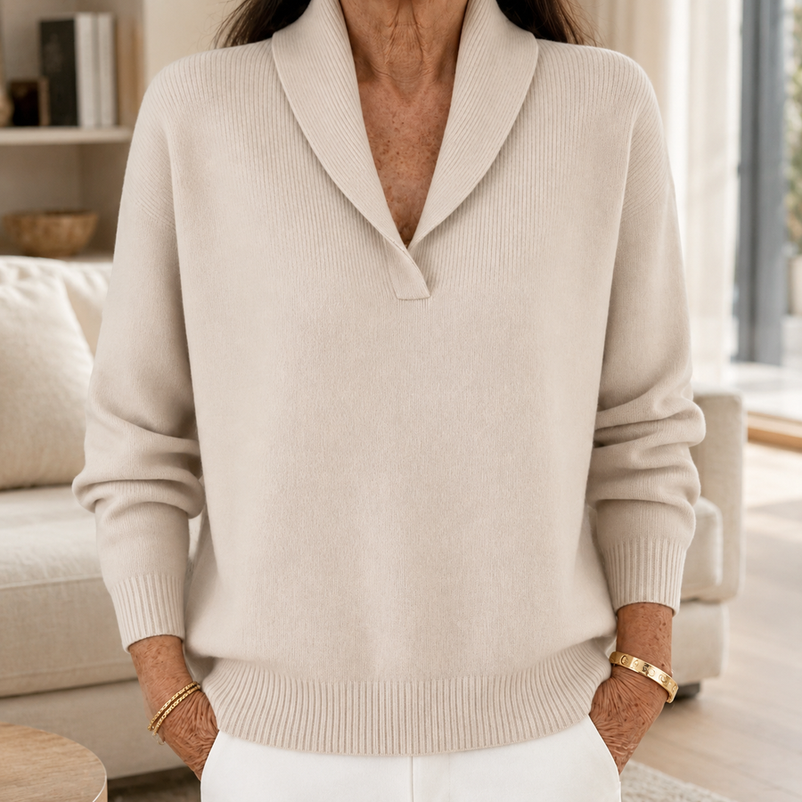 Margaret | The Forgiving-Fit V-Neck Sweater