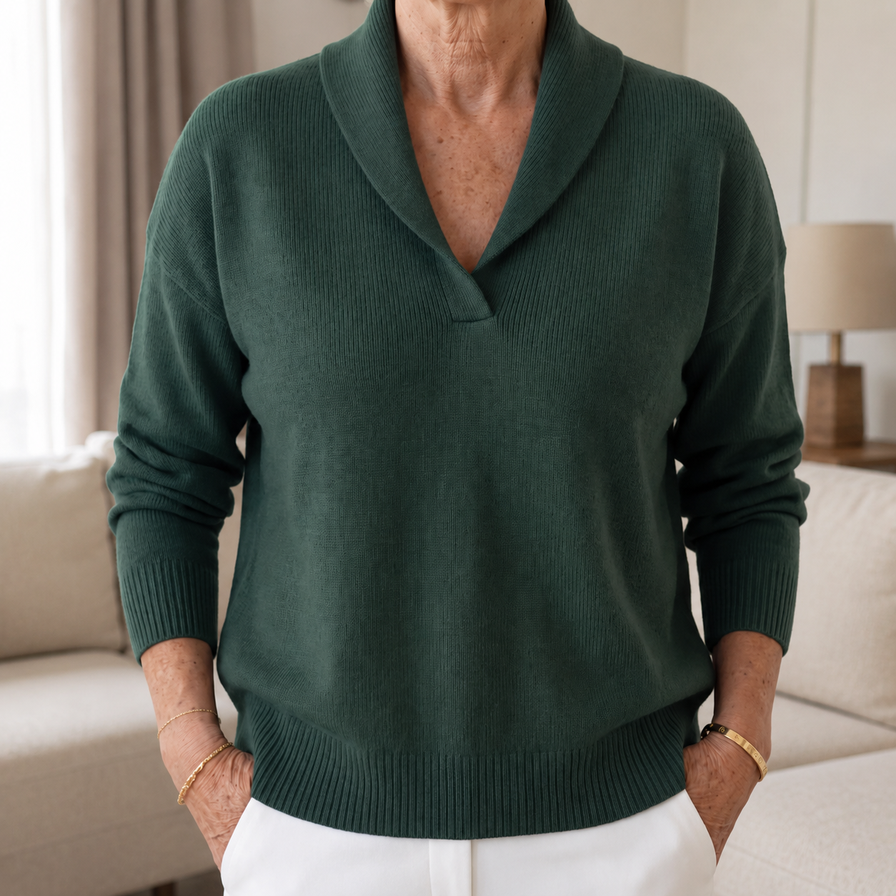 Margaret | The Forgiving-Fit V-Neck Sweater