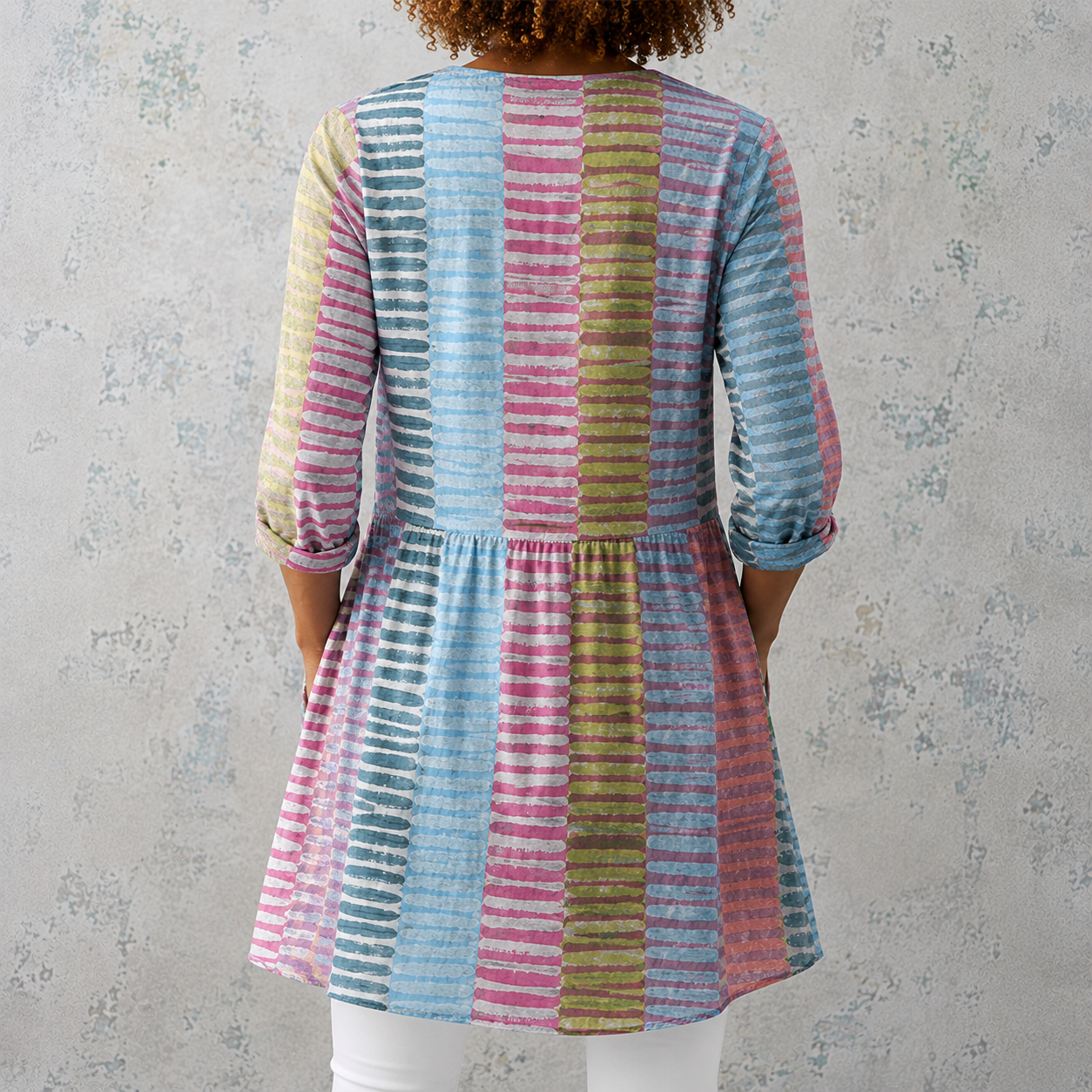 Anais | Long Blouse with V-Neck
