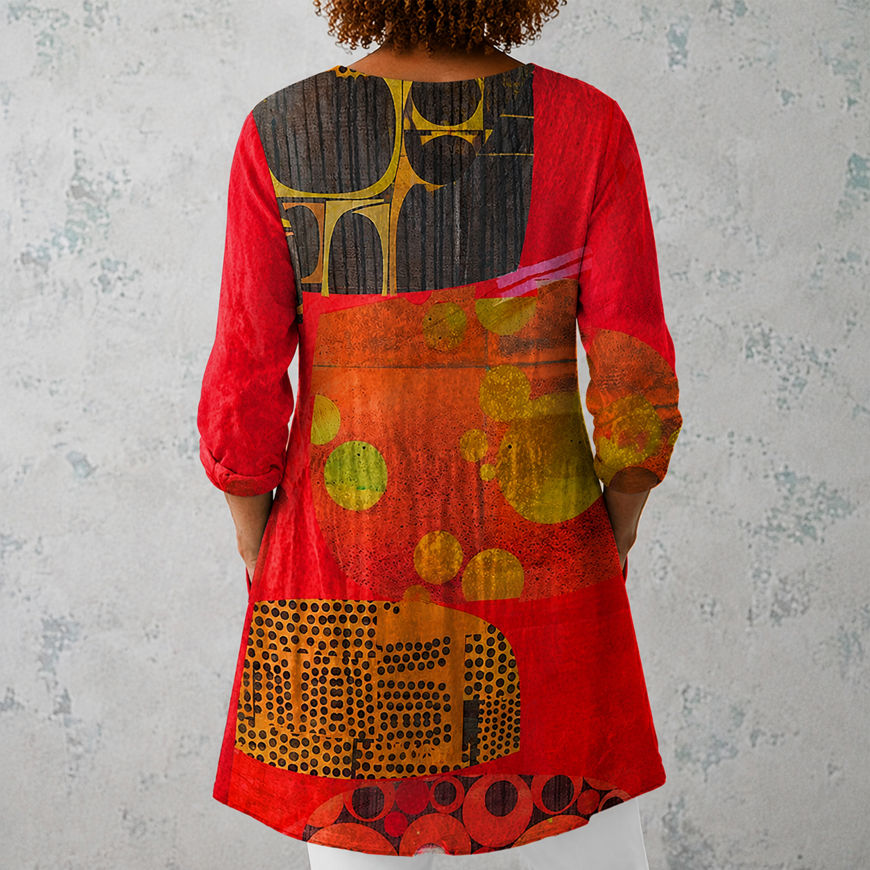 Lucie | Long Blouse with V-Neck