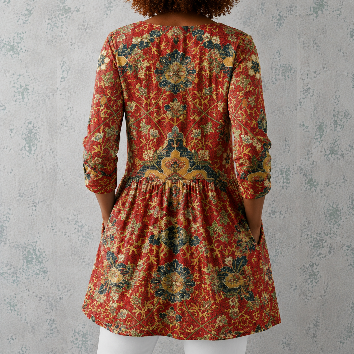 Lea | Long Blouse with V-Neck