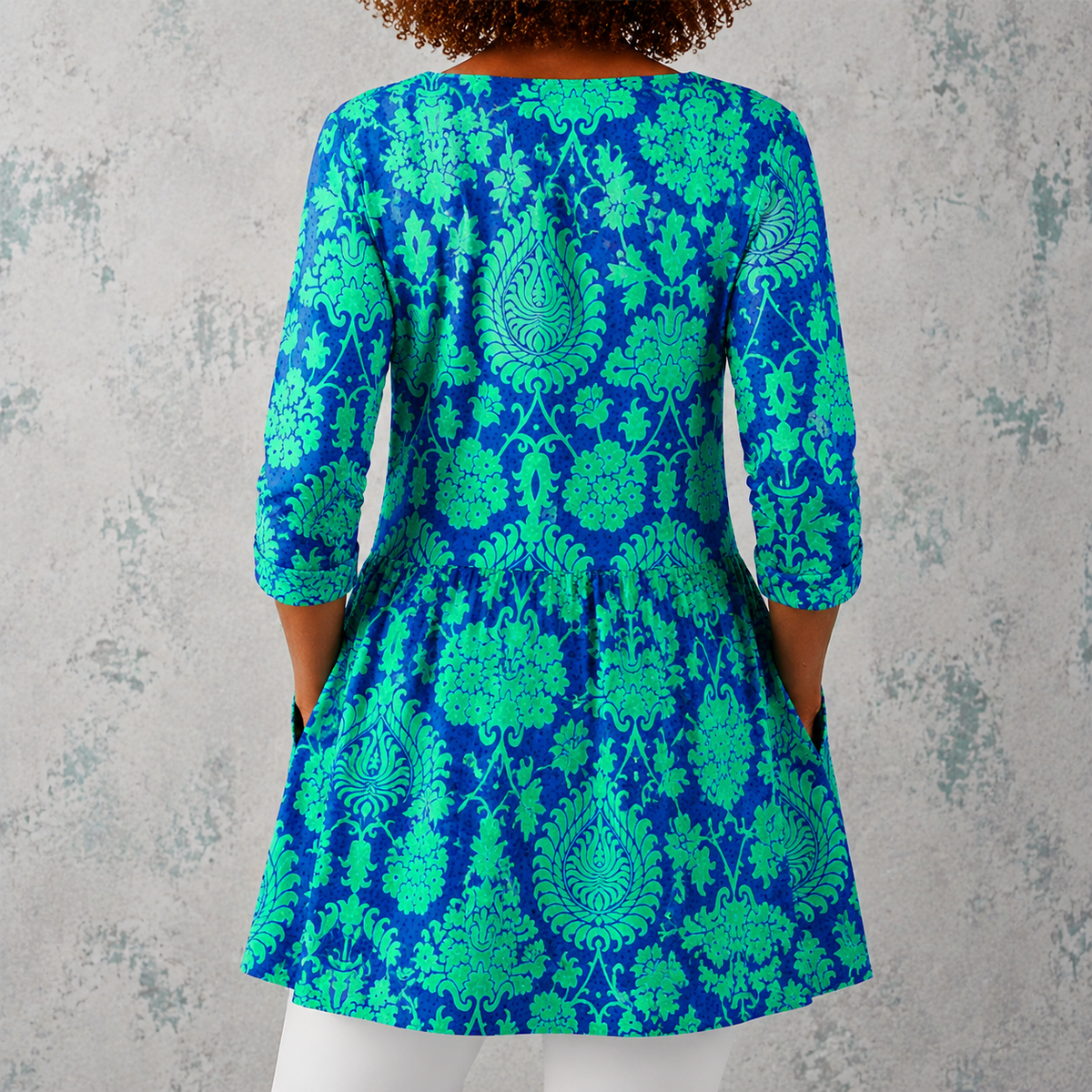 Ines | Long Blouse with V-Neck