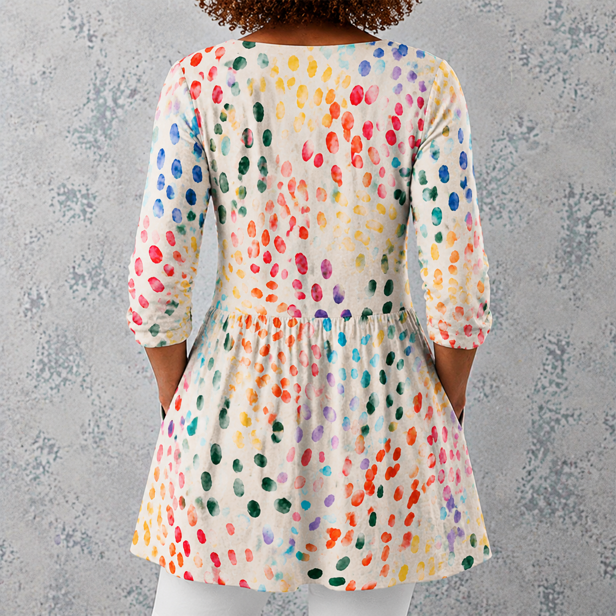 Pauline | Long Blouse with V-Neck