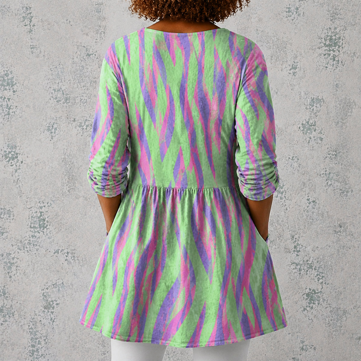 Oceane | Long Blouse with V-Neck