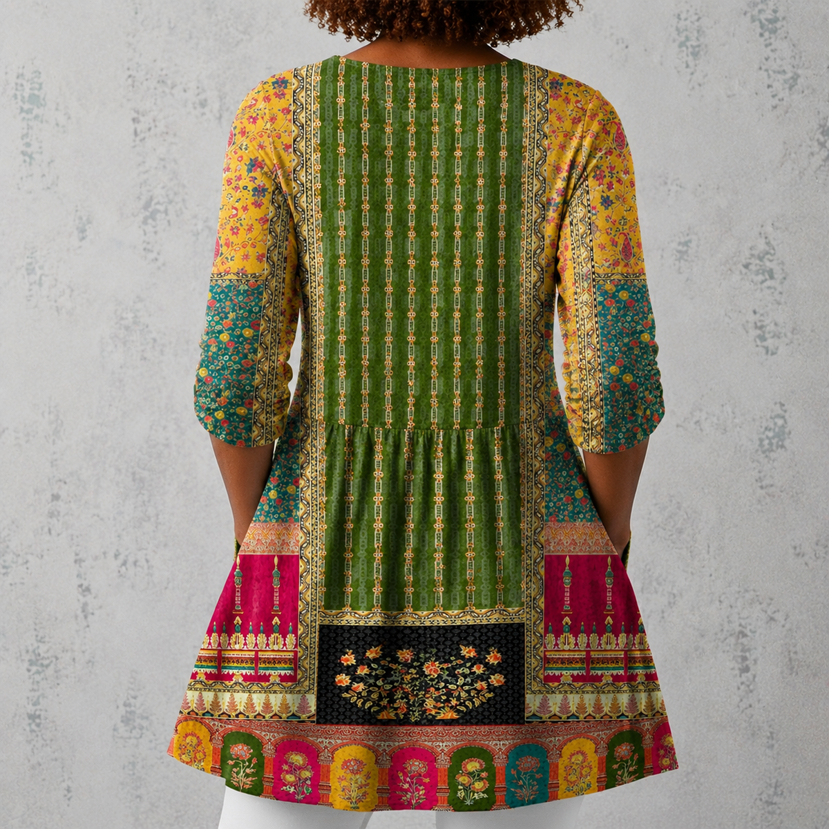 Emilie | Long Blouse with V-Neck