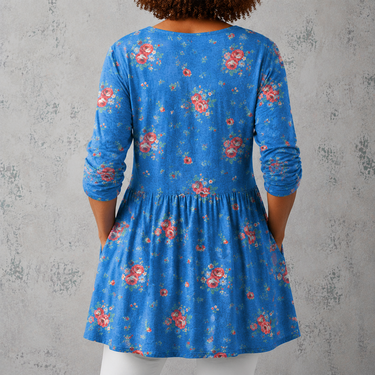 Melanie | Long Blouse with V-Neck