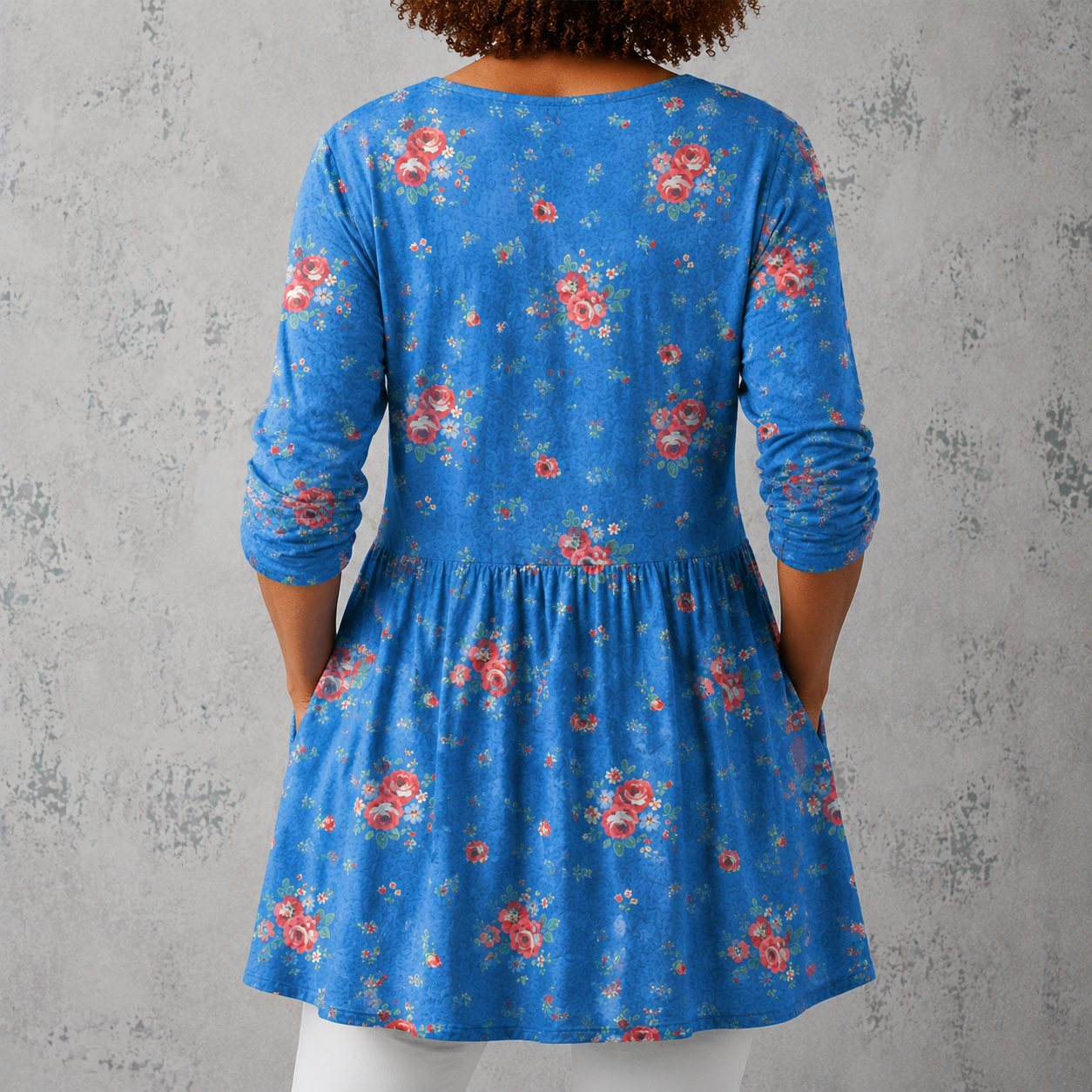 Melanie | Long Blouse with V-Neck