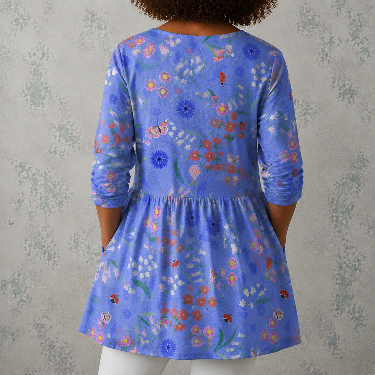 Aline | Long Blouse with V-Neck