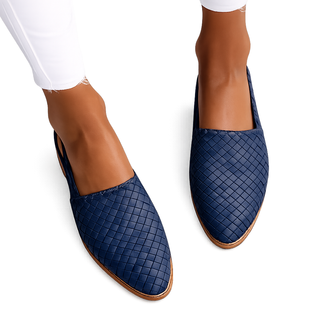 Aurora | Woven Slingback Loafer