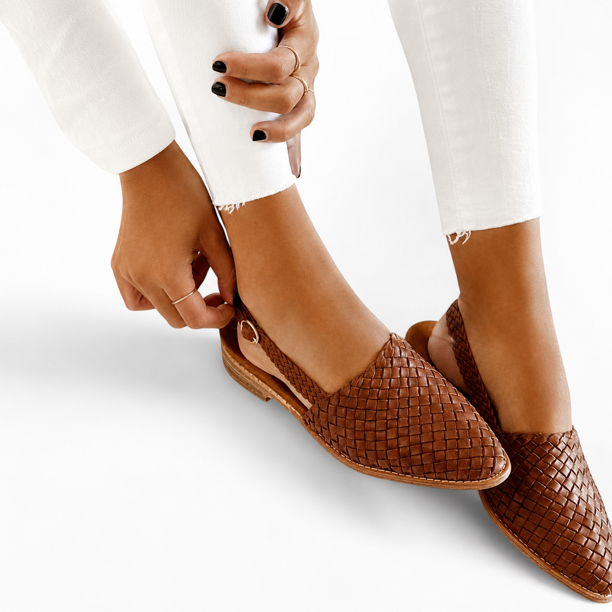 Aurora | Woven Slingback Loafer