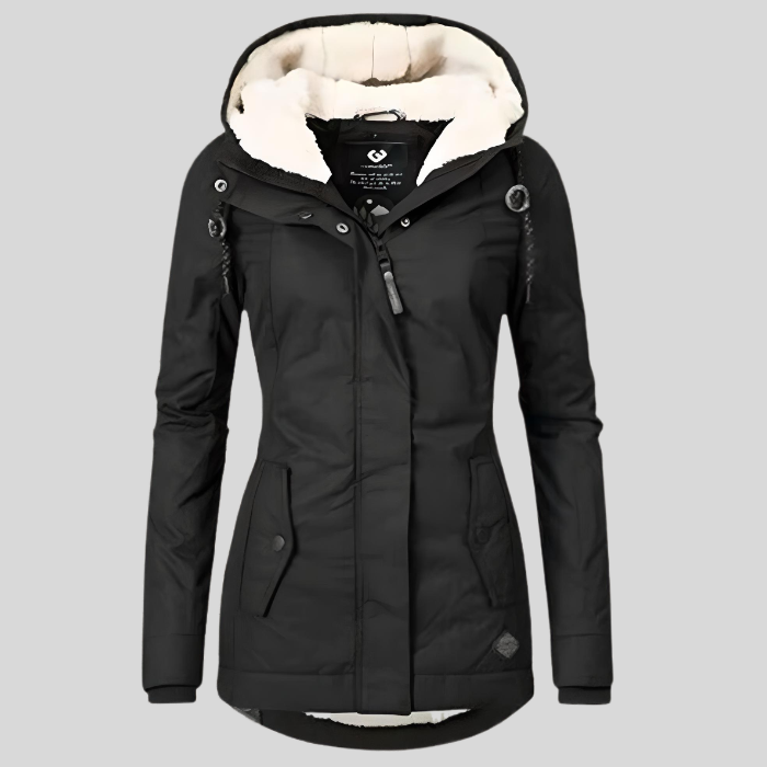 Teresa – Long Waterproof Winter Coat with Hood & Lining