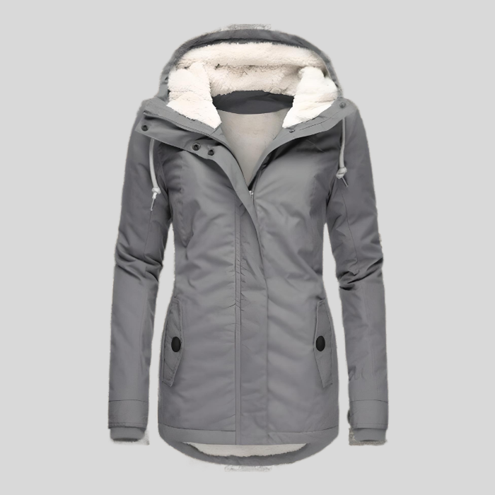 Teresa – Long Waterproof Winter Coat with Hood & Lining