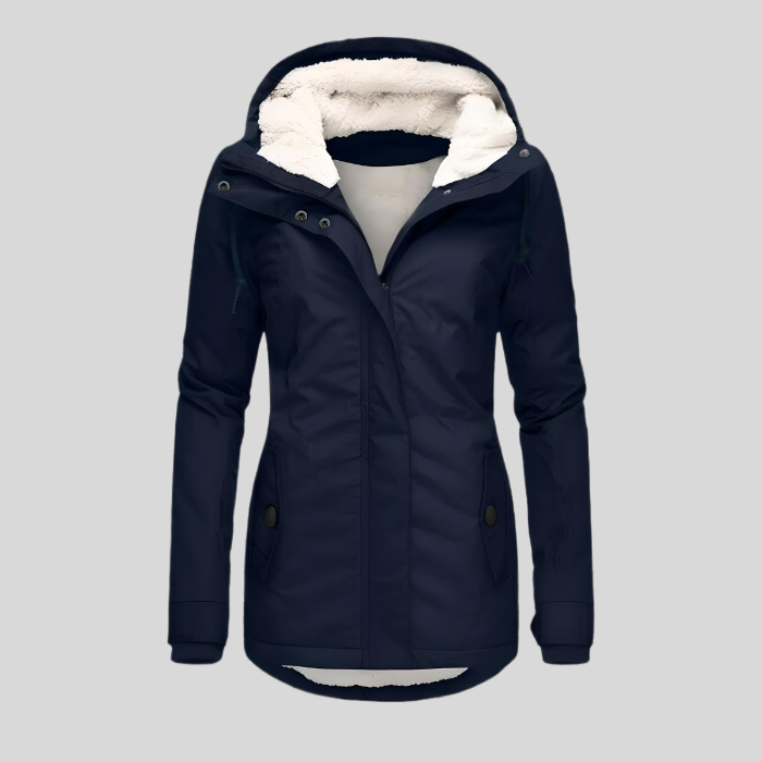 Teresa – Long Waterproof Winter Coat with Hood & Lining