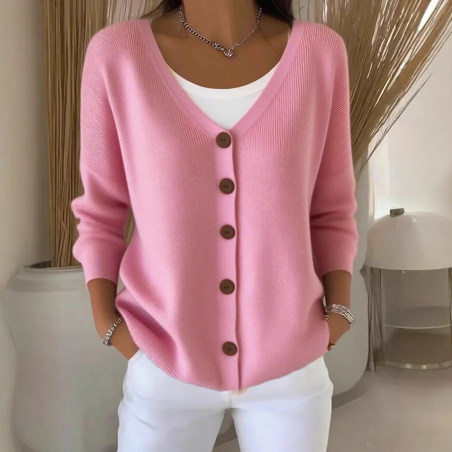 Ella™ | V-Neck Cardigan