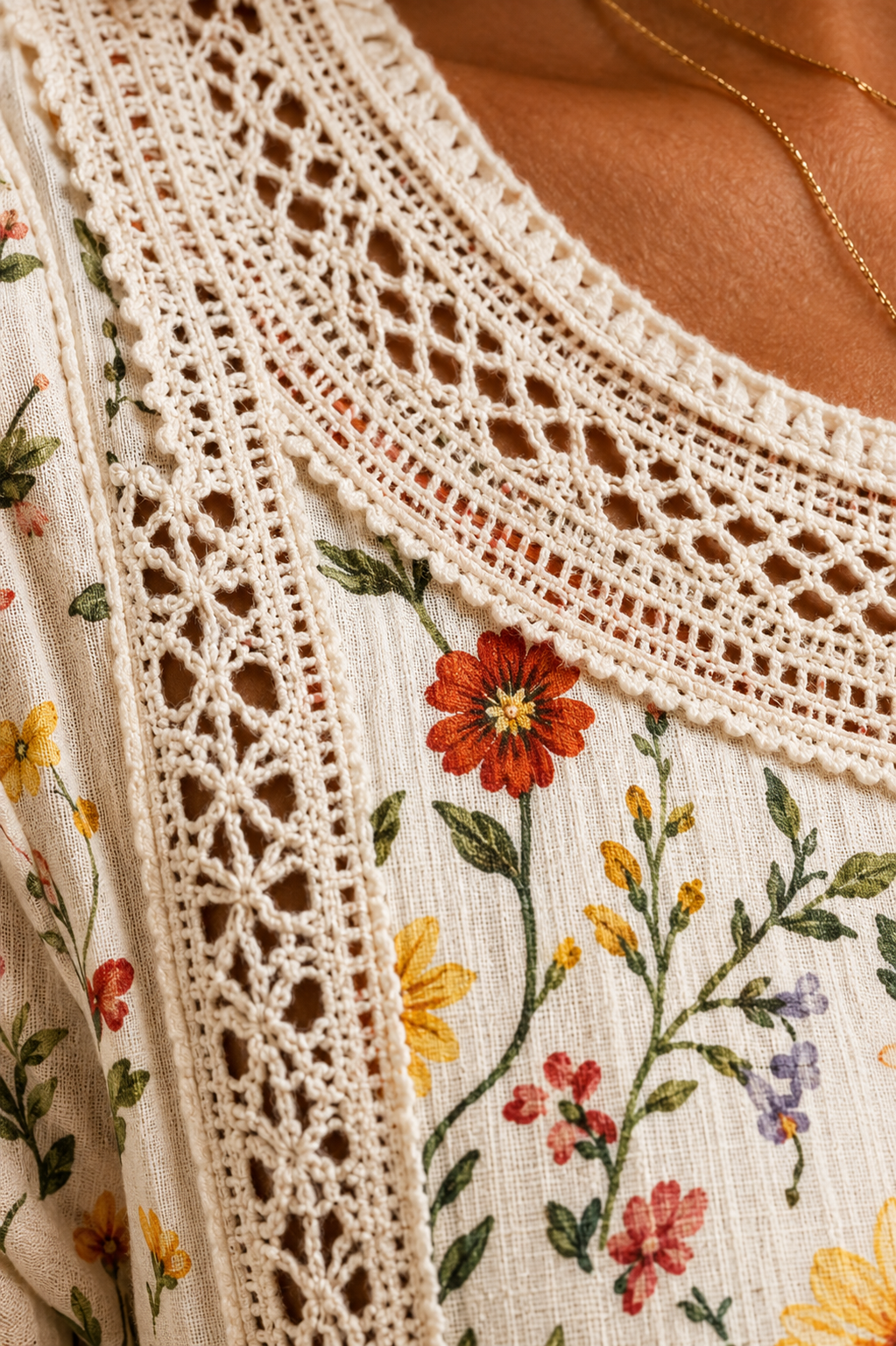 Wildflower Meadow Charm Midi Dress
