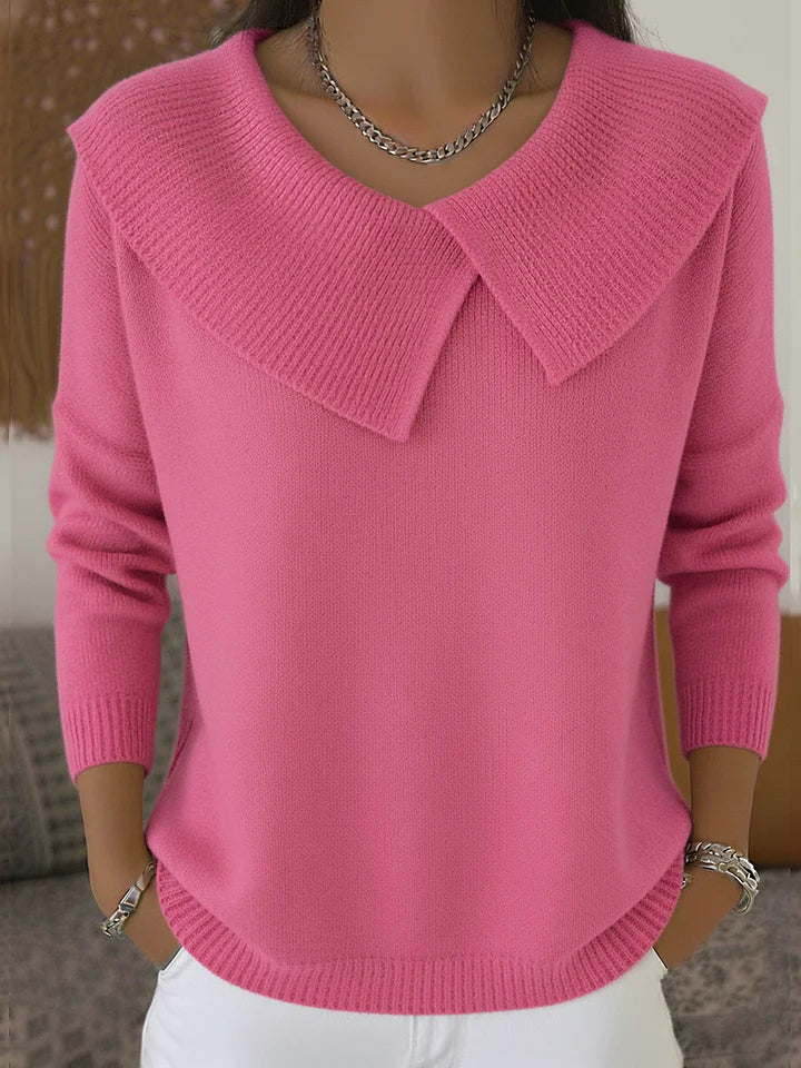 Lily™ | Sweater with Distinctive Collar