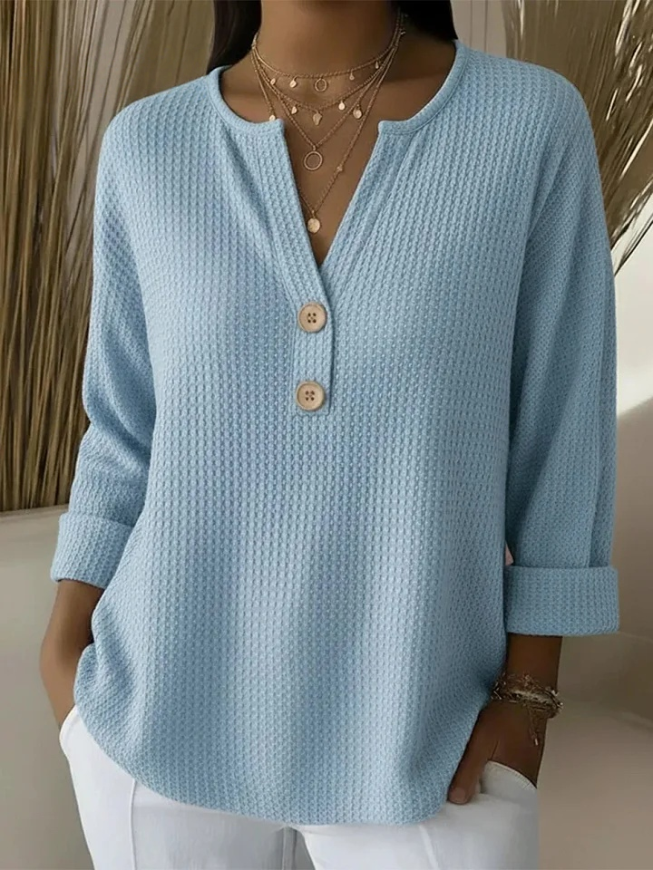 Chloe™ | Structural Sweater with Buttons